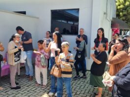 Ação sobre conscientização do câncer de mama