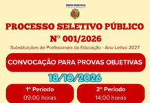 Provas de processo seletivo serão realizadas neste domingo