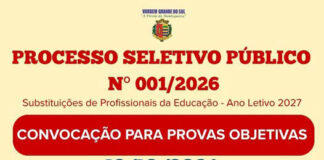 Provas de processo seletivo serão realizadas neste domingo